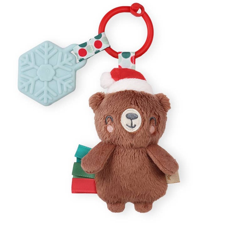 Holiday Bear Itzy Pal Plush + Teether