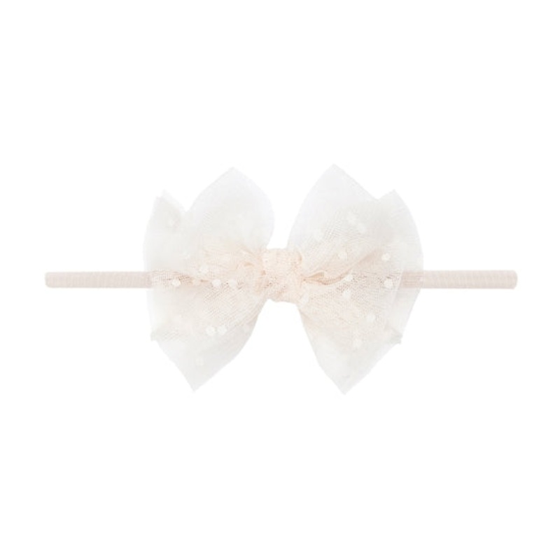 Lil Fab Skinny Tulle Headband – Various Colors Oatmeal