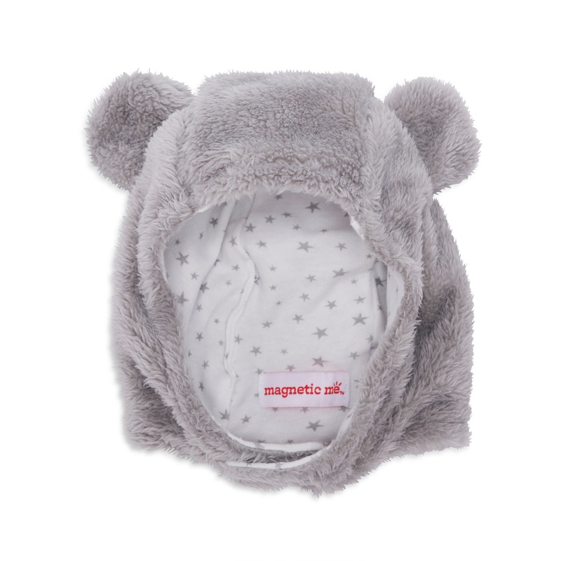 Minky Magnetic Hat – Various Colors Drizzle Grey 0-6m