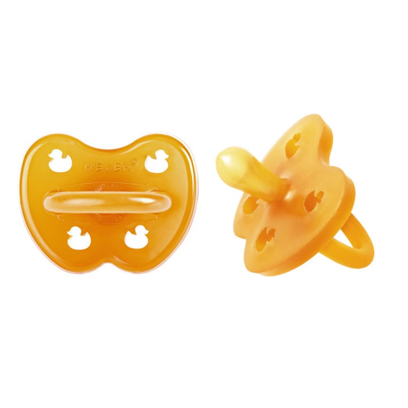 Natural Rubber Pacifier Two-Pack – Various Shapes Symmetrical 0-3m