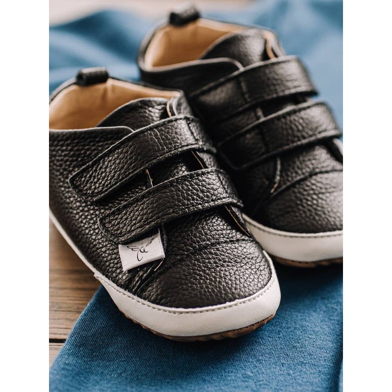 Casual Low Top with Anti-Slip Sole – Black 2 (3-6m)