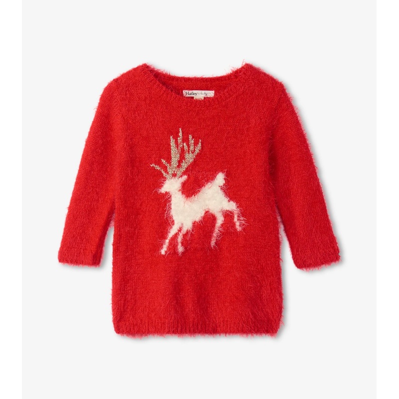 Holideer Fuzzy Baby Sweater Dress 3-6m
