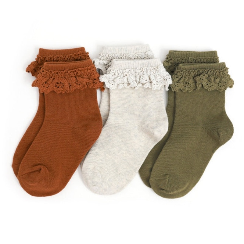 Lace Midi Socks 3 Pack – Road Trip 0-6m