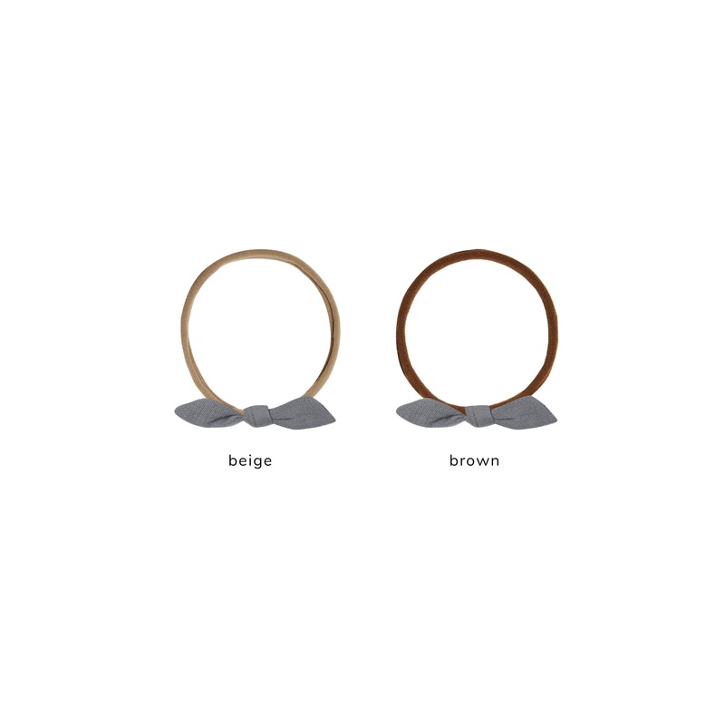 Little Knot Headband – Navy Beige