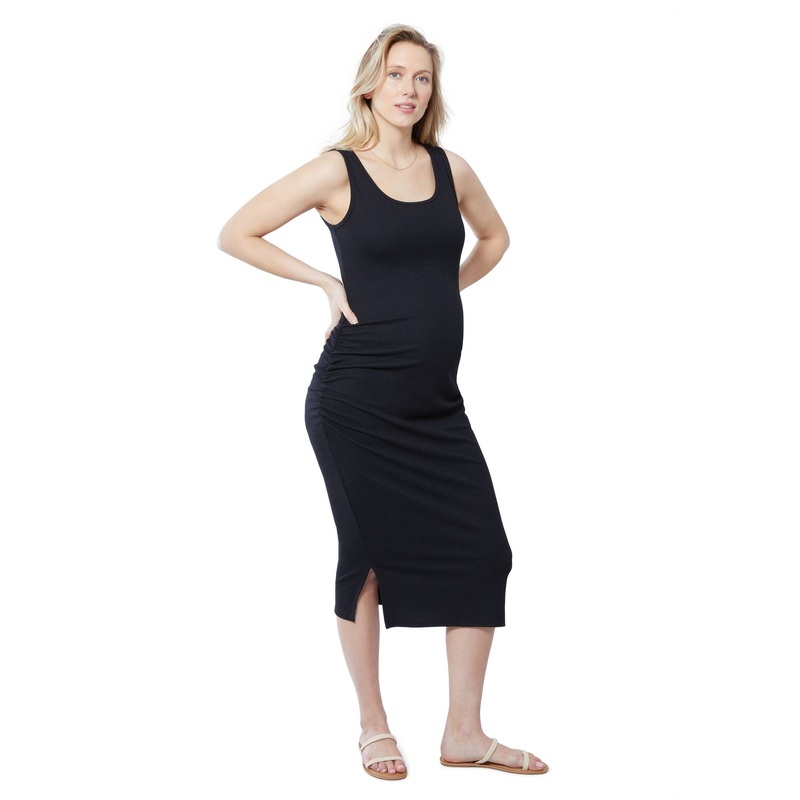 Maternity Ribbed Tank Dress XS