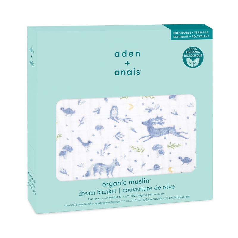 Organic Cotton Dream Blanket – Outdoors Sleepy Forest