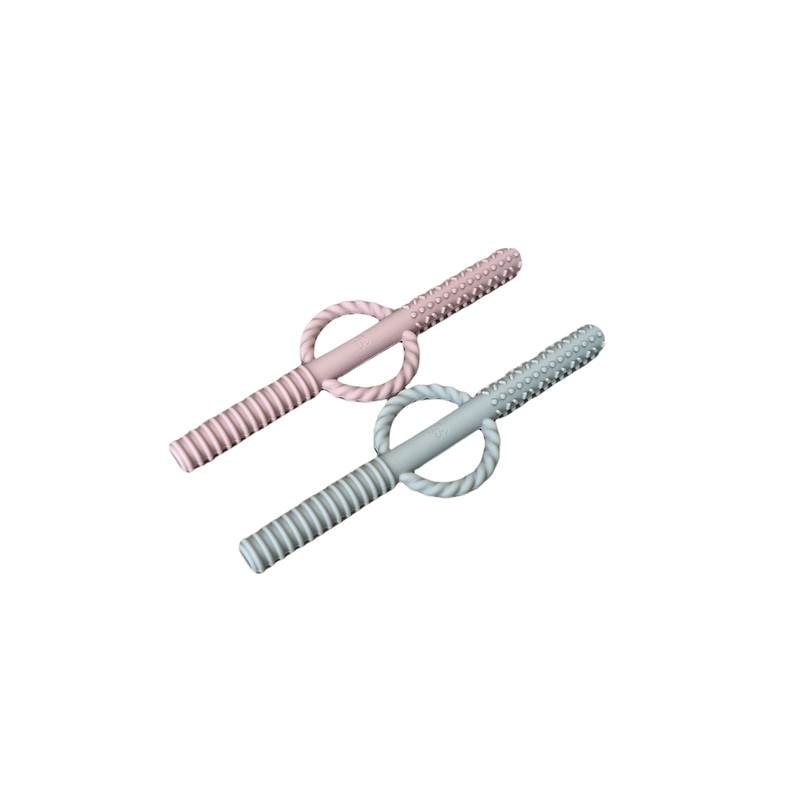 Teething Tube Set – Various Colors Misty Rose/Taupe
