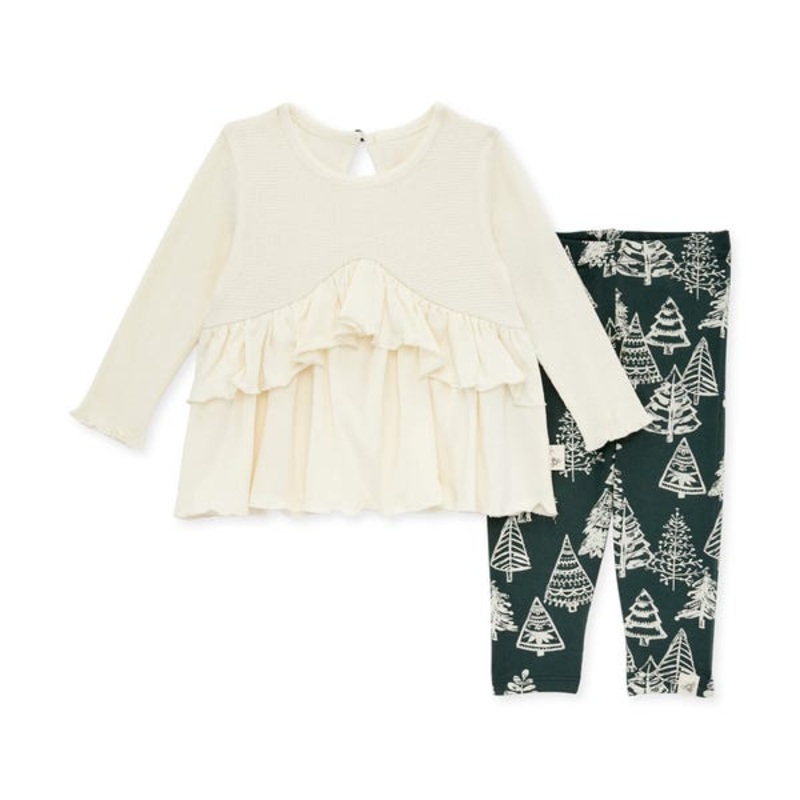 Thermal Pieced Tunic & Merry Forest Legging Set 0-3m