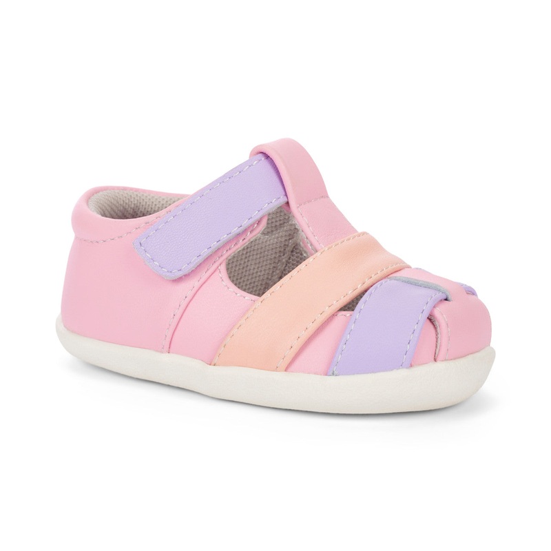 Brook (First Walker) – Pink Multi Size 3
