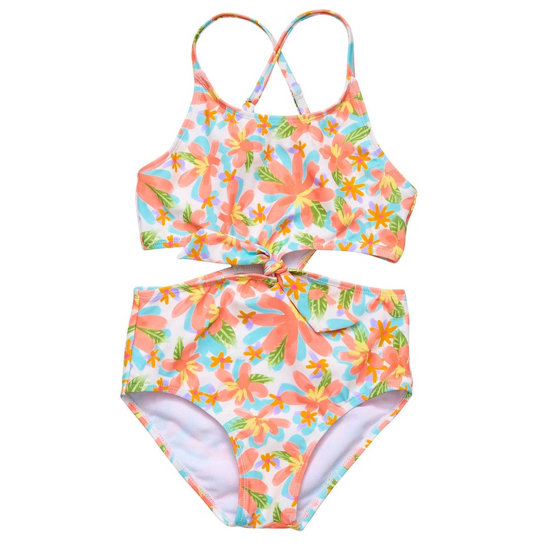Hawaiian Luau Cut Out Swimsuit 4 (3-4Y)