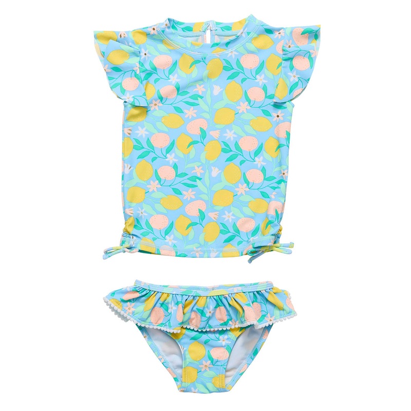 Lemon Drops Short Sleeve Ruffle Set 3-6m
