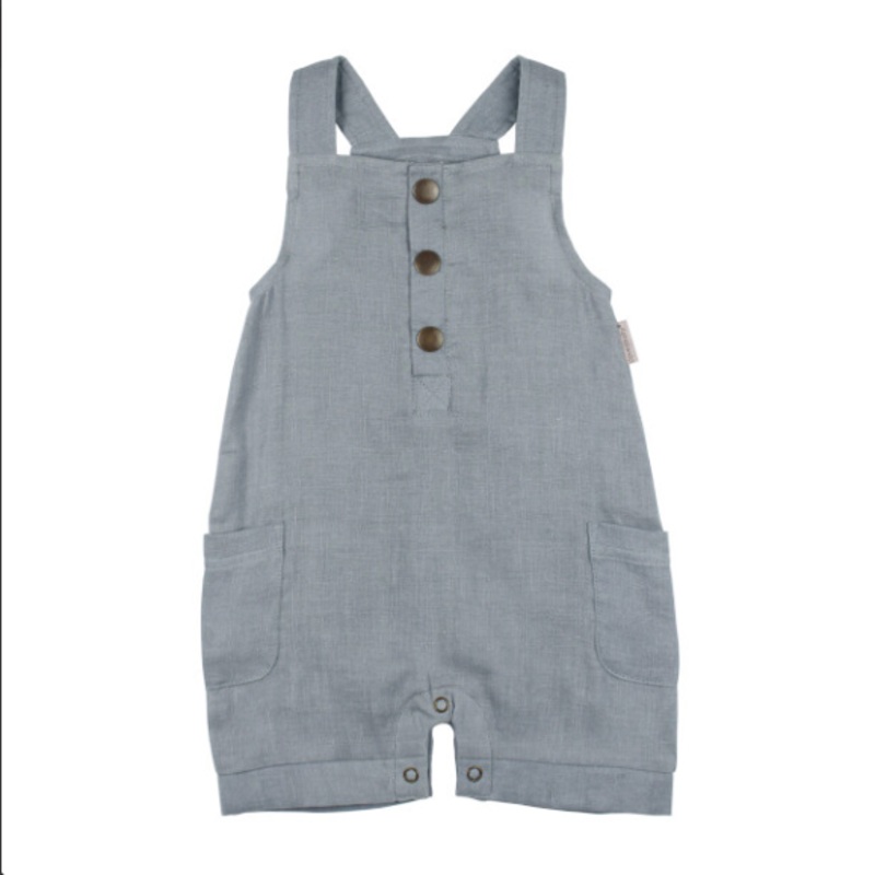 Organic Cuffed Muslin Overall – Twilight 6-9m