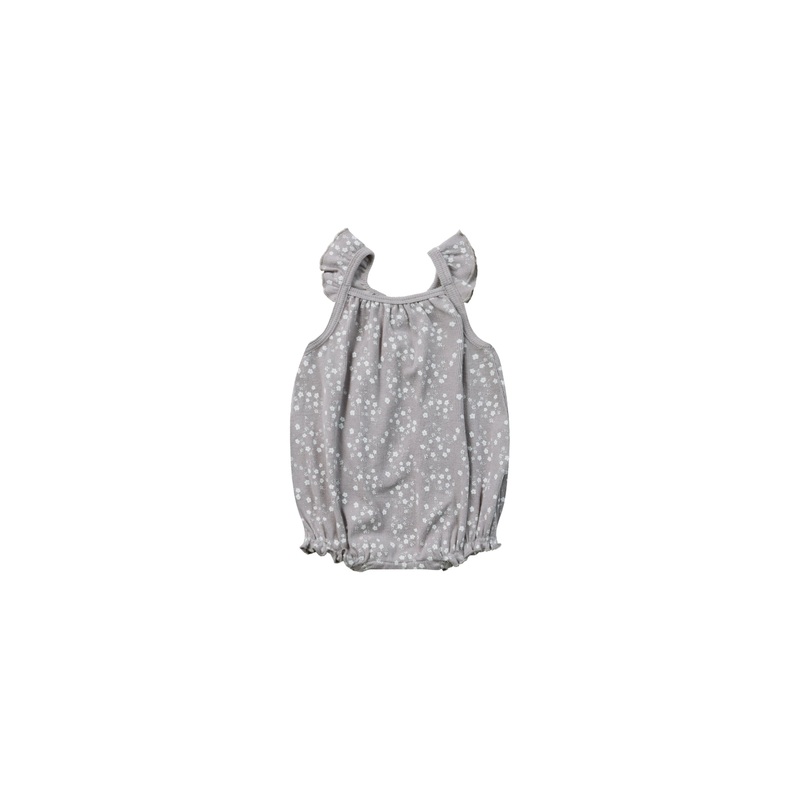 Ribbed Ruffle Romper – Fleur 0-3m