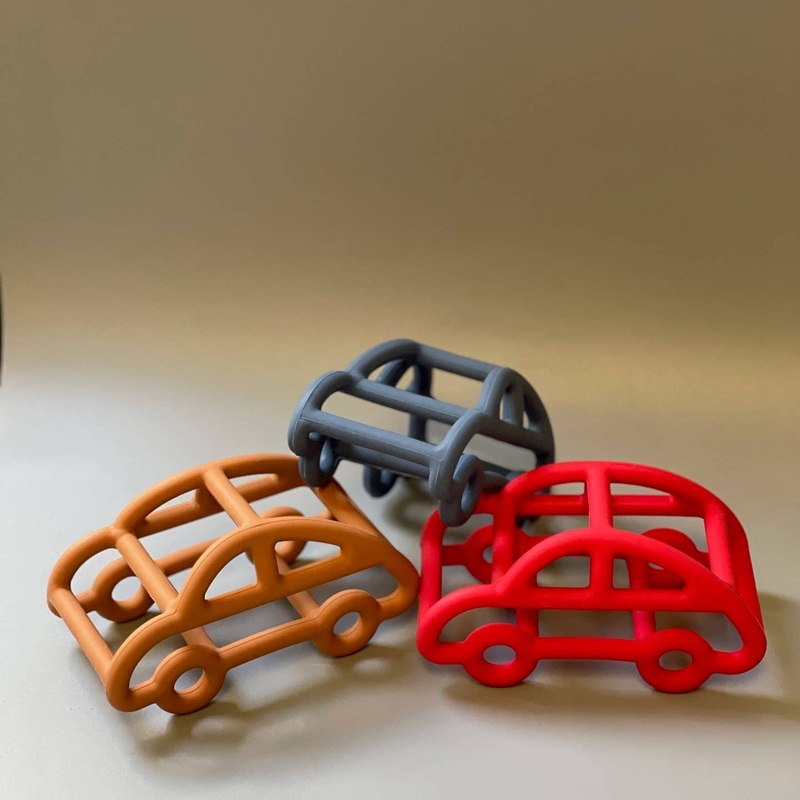 3D Car Teether – Various Colors Navy Blue