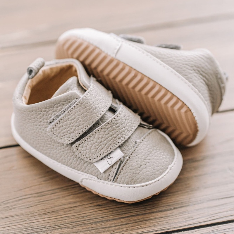 Casual Low Top with Anti-Slip Sole – Grey 2 (3-6m)