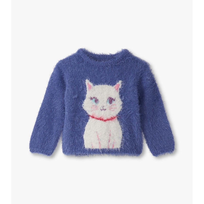 Kitty Cat Furry Sweater 9-12m