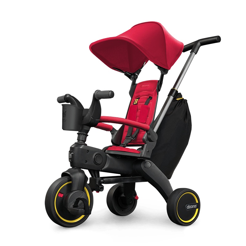 Liki S3 Convertible Stroller Trike – Flame Red