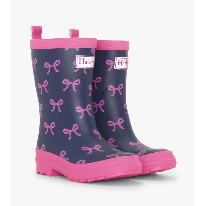 Matte Rain Boots- Teeny Bows 5
