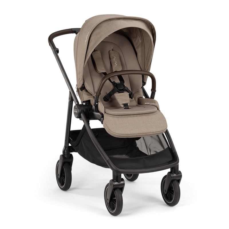 Nuna SWIV Stroller with Magnetic Buckle – Acorn