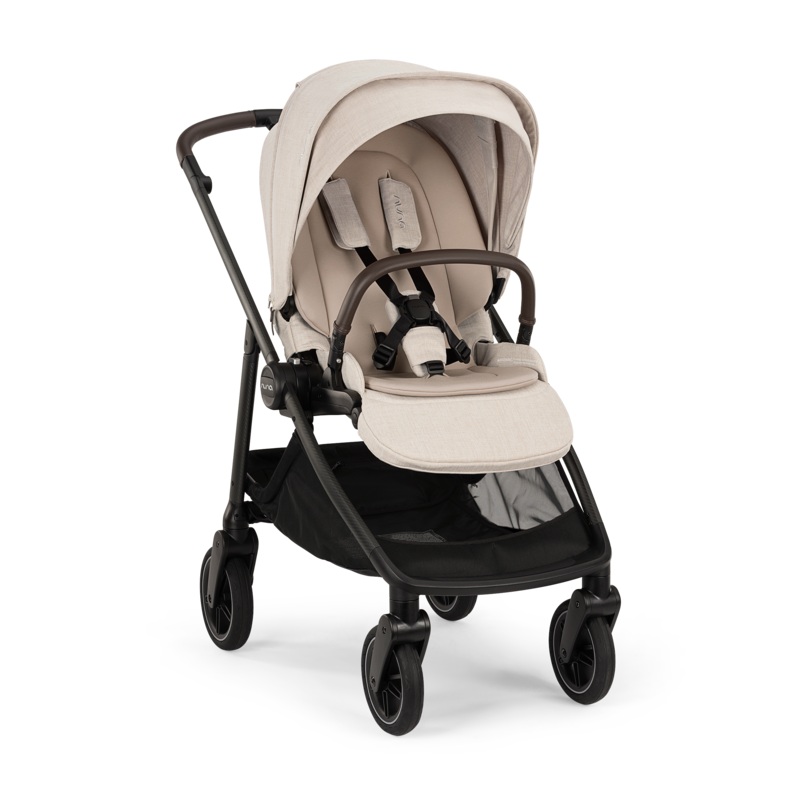 Nuna SWIV Stroller with Magnetic Buckle – Chai