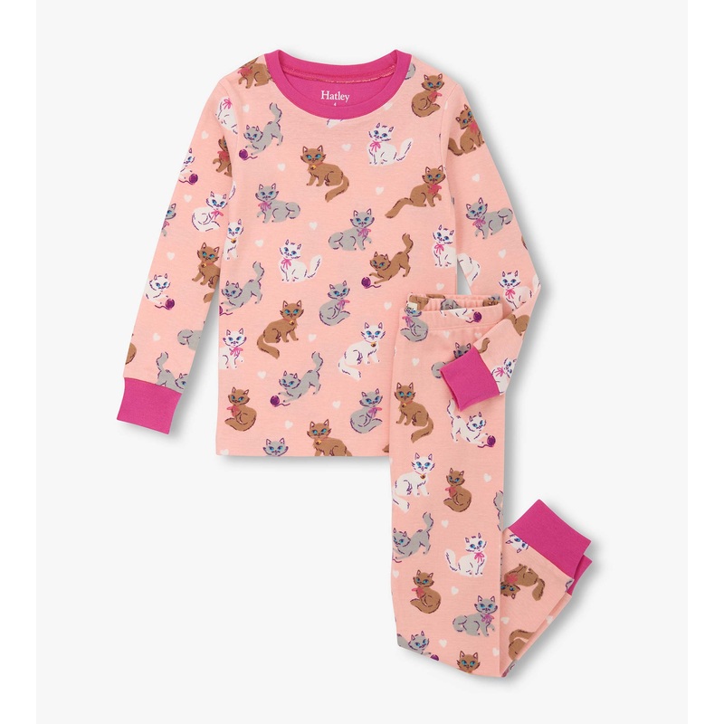 Organic Cotton Pajama Set – Little Kitties 2T
