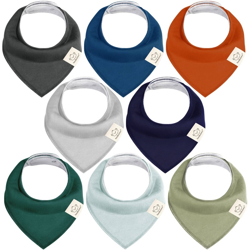 Organic Cotton Bandana Bibs – Hunter